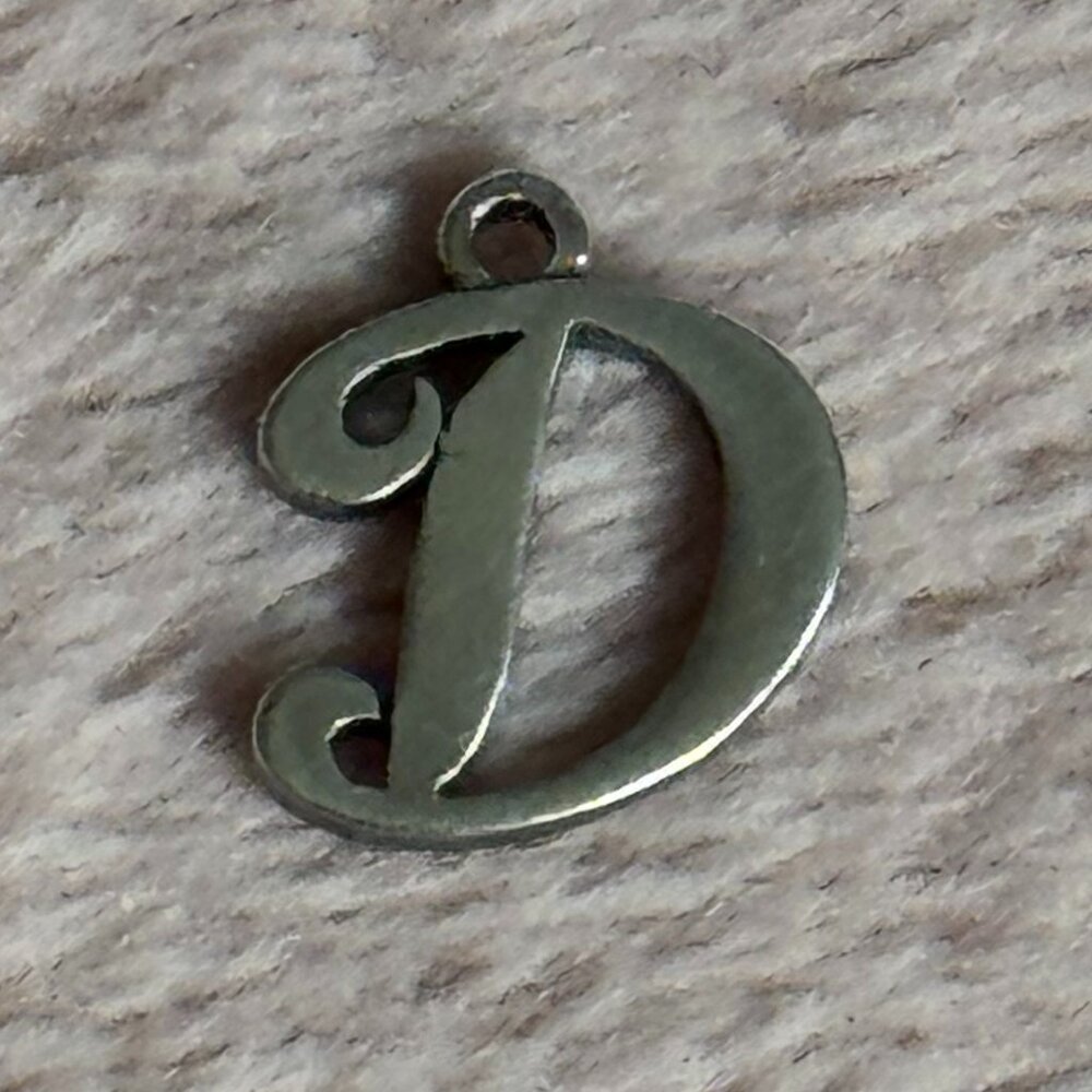 James Avery Sterling Silver Script Initial D Charm